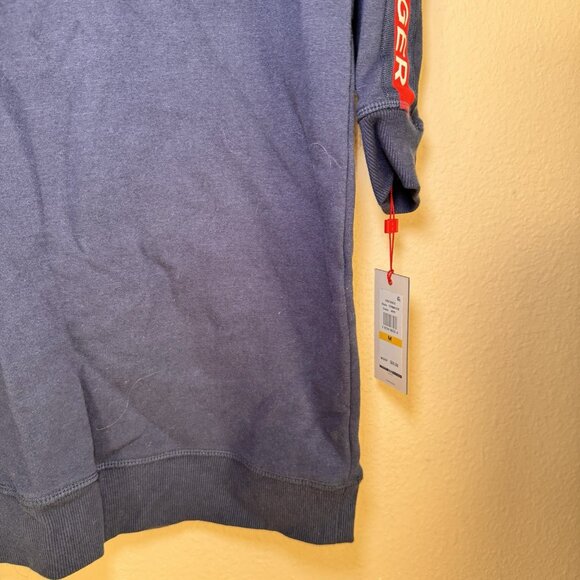 Tommy Hilfiger Sport Dress Womens Medium Blue Fleece Crew Sweatshirt Pullover - Picture 5 of 10